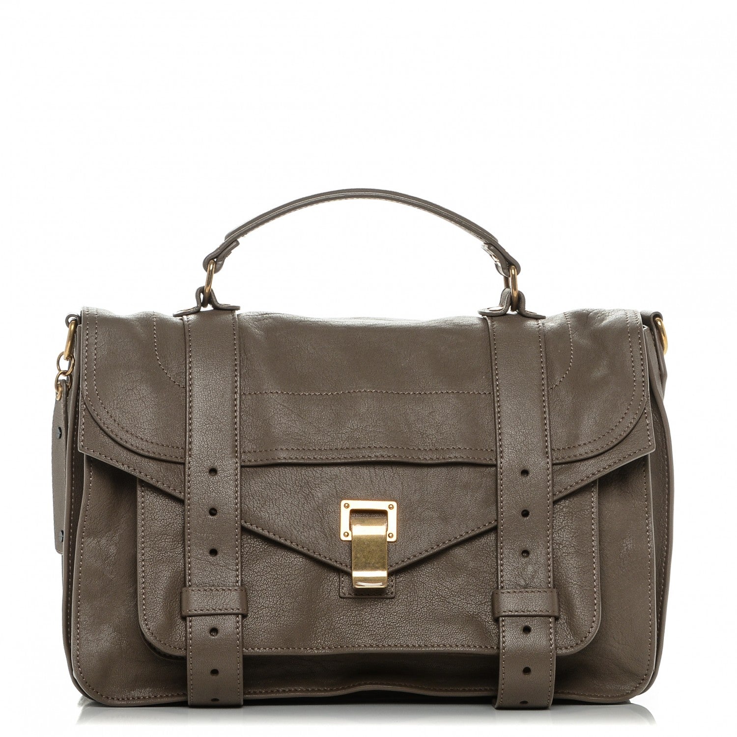 Proenza Schouler Lambskin Medium PS1 Satchel Smoke 1 of 6