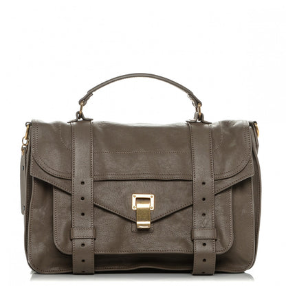 Proenza Schouler Lambskin Medium PS1 Satchel Smoke 1 of 6