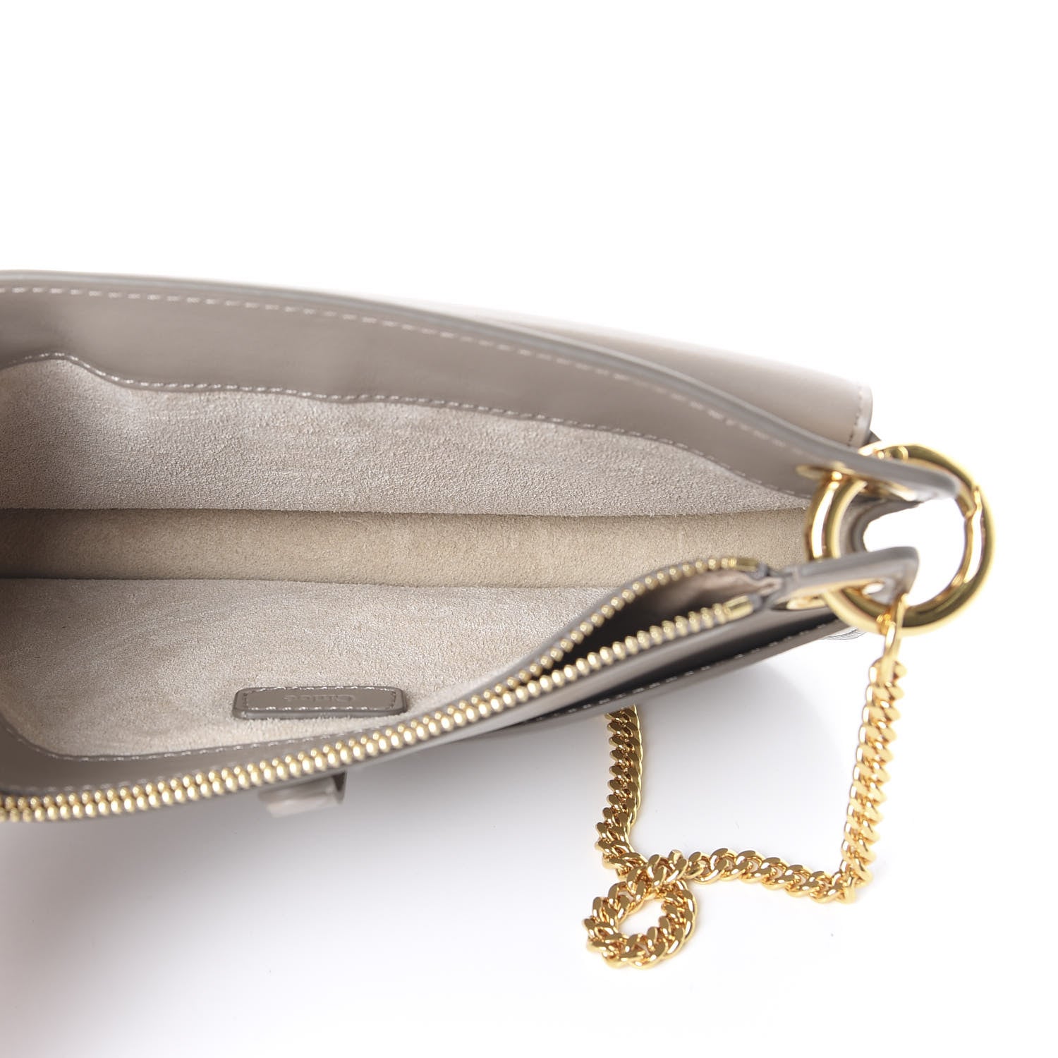 Chloe Shiny Calfskin Small Tess Crossbody Motty Grey 4 of 8