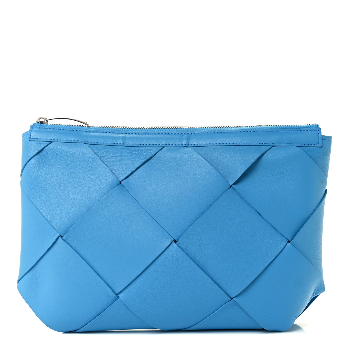 Nappa Maxi Blown Up Intrecciato Pouch Clutch Swimming Pool