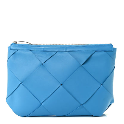 Bottega Veneta Nappa Maxi Blown Up Intrecciato Pouch Clutch Swimming Pool 1 of 13