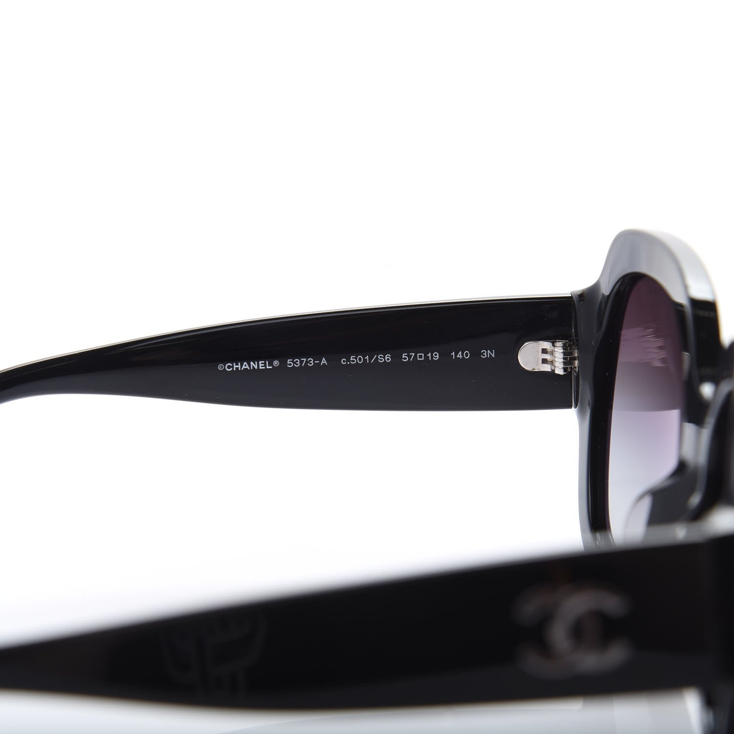 Chanel Acetate CC Sunglasses 5373 Black 5 of 7