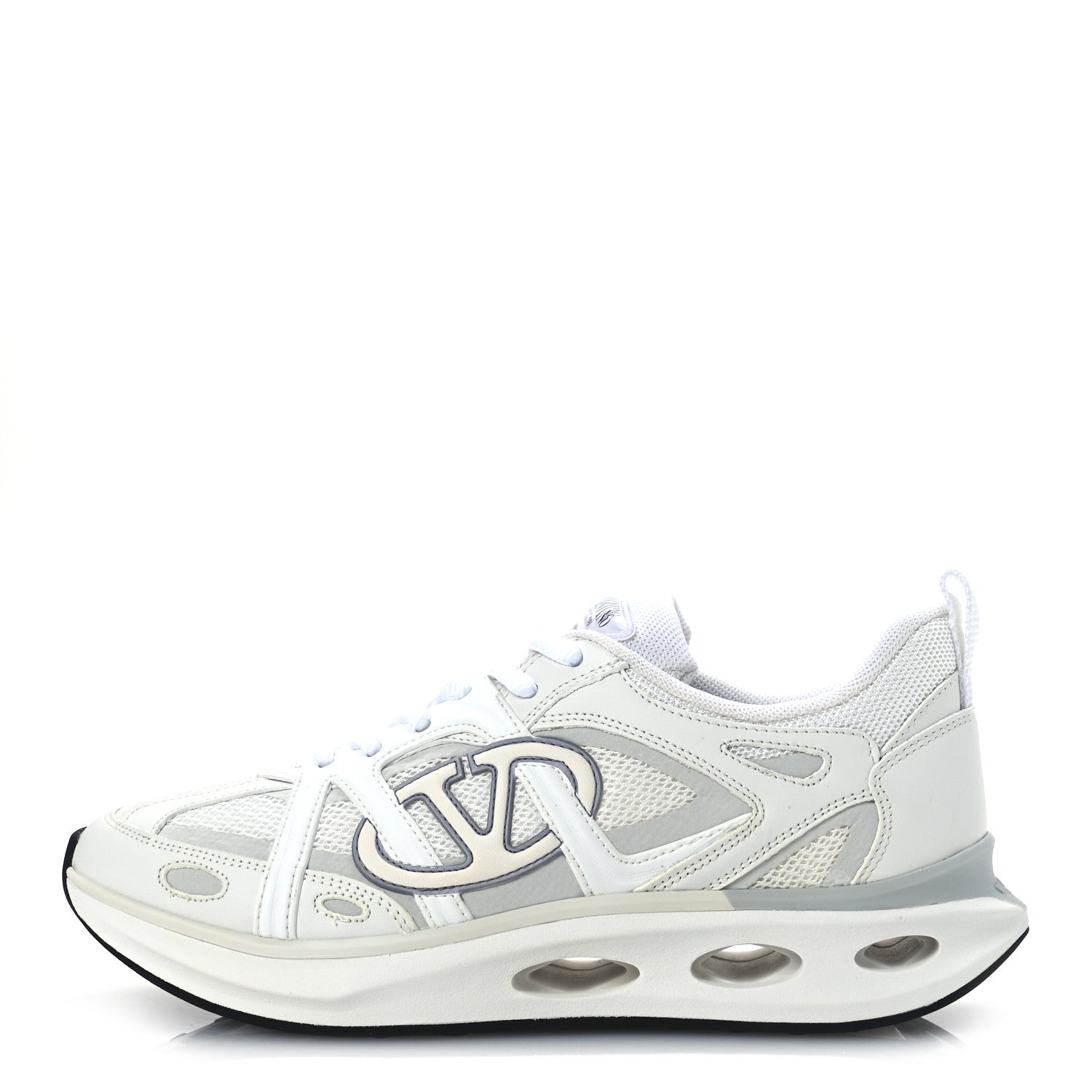 Valentino Garavani Calfskin EasyJog Sneakers 37 White 1 of 11