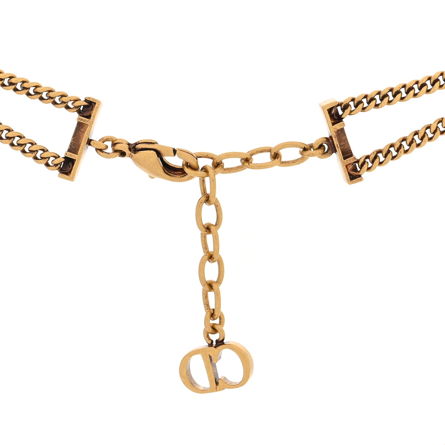 Metal J'Adior Choker Necklace Aged Gold