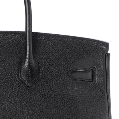 Hermes Taurillon Clemence Birkin 35 Black 30 of 32