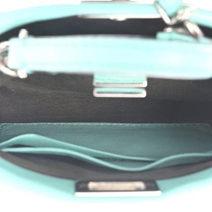 Fendi Shiny Nappa Micro Peekaboo Iconic Satchel Turchese Egiz 5 of 10