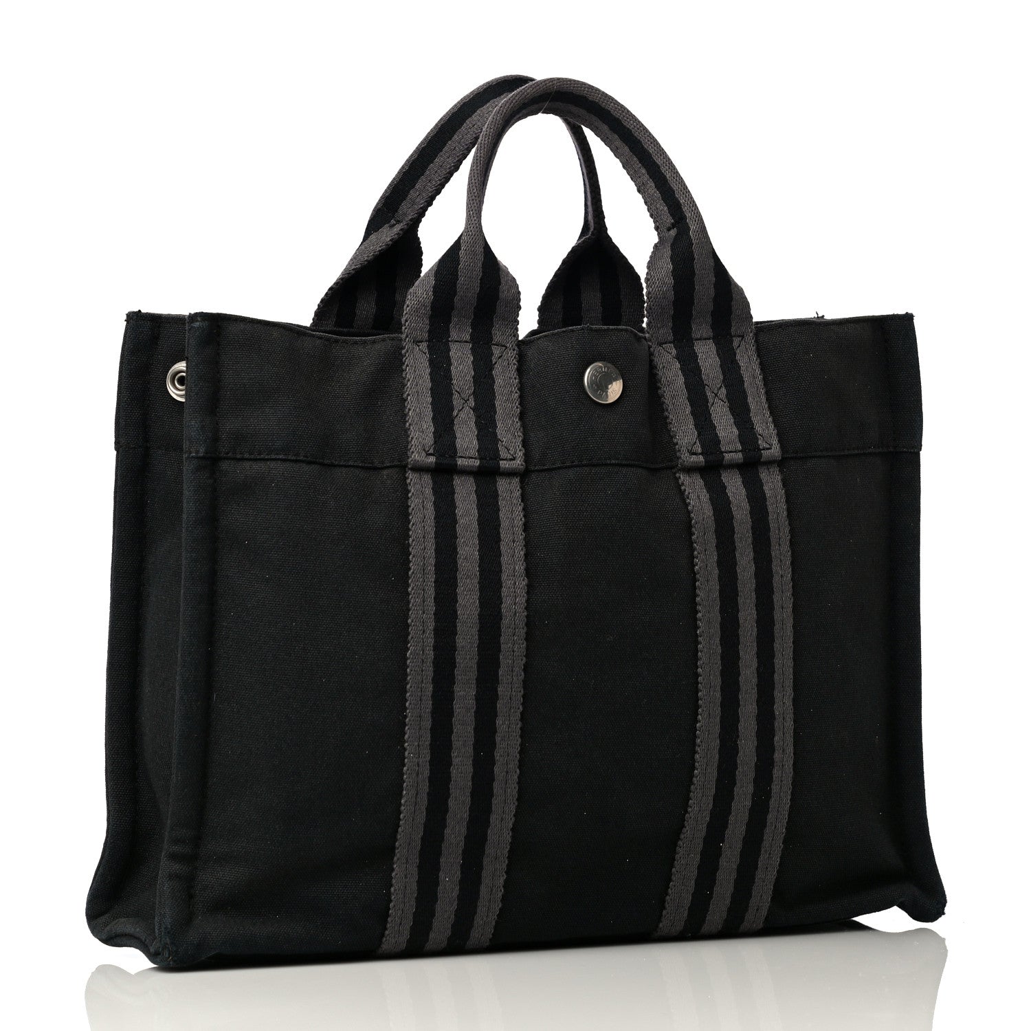 Hermes Canvas Tout Fourre PM Black 3 of 8