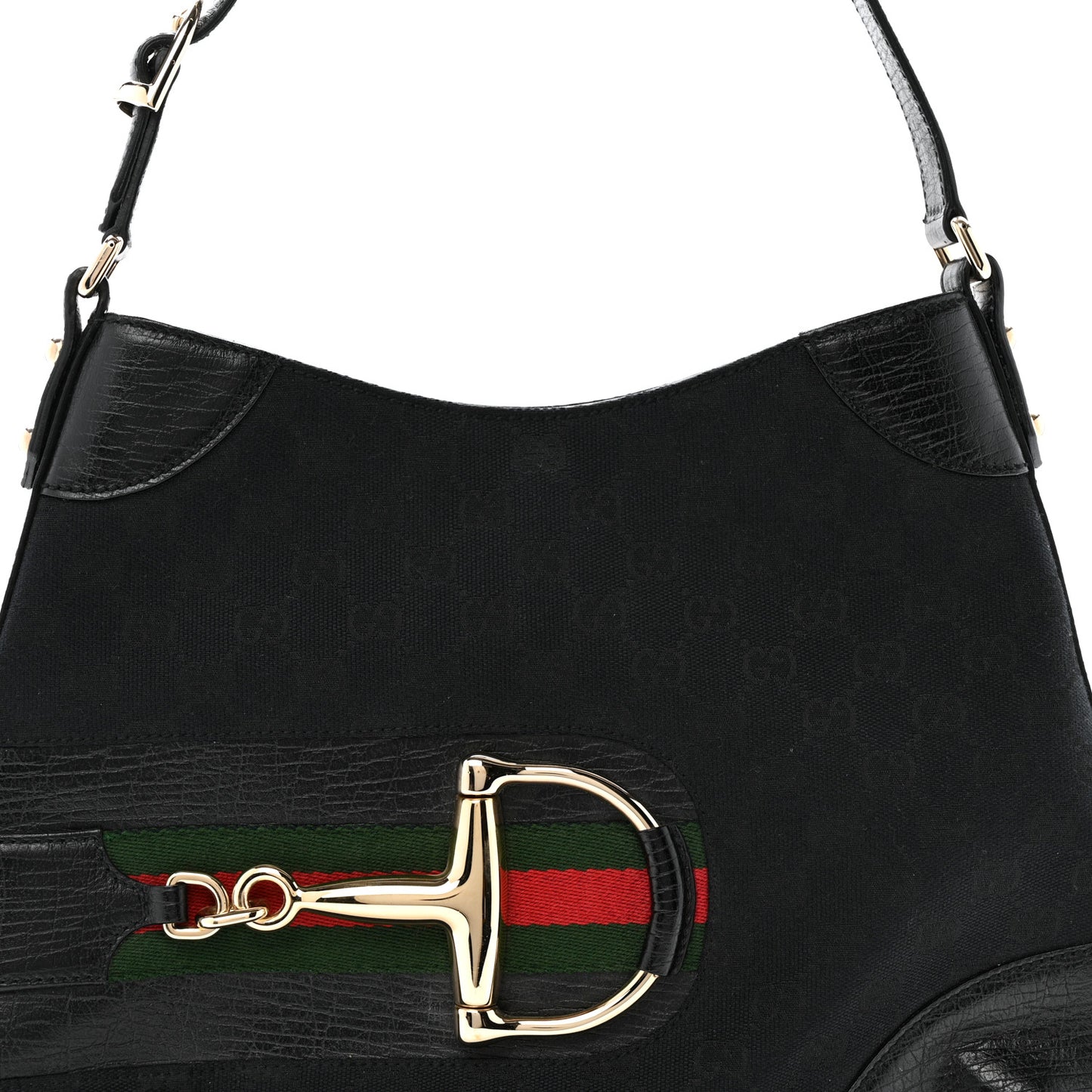 Monogram Web Hasler Hobo Black