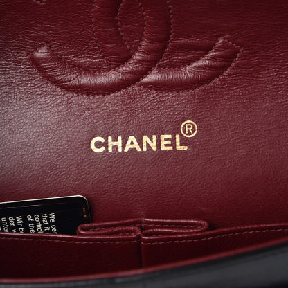 Chanel Lambskin Quilted Medium Double Flap Black 7 of 9