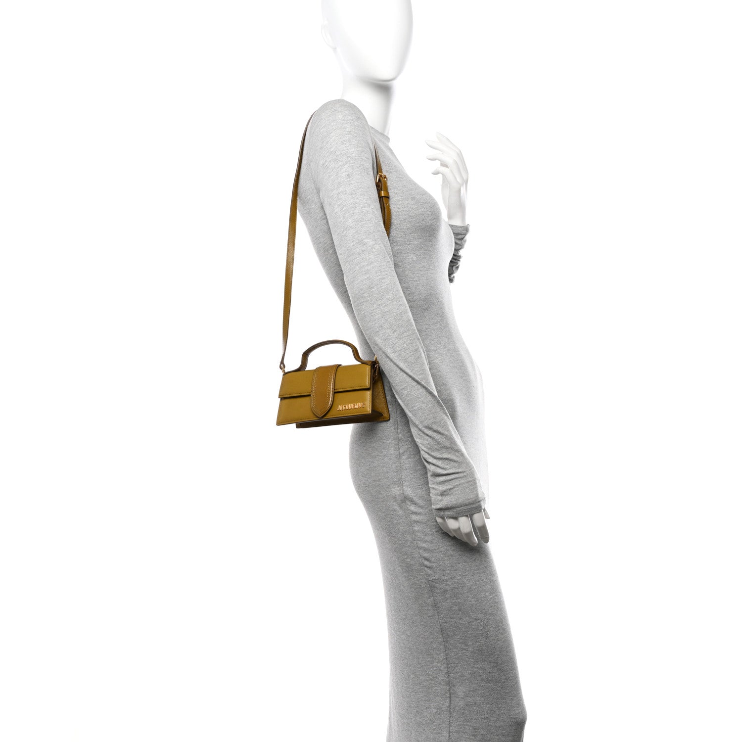 Jacquemus Smooth Calfskin Le Bambino Khaki 2 of 9