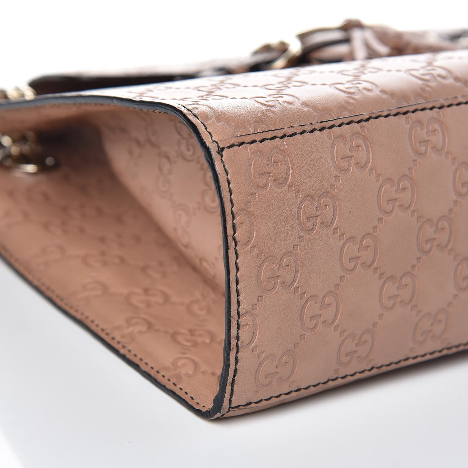 Gucci Guccissima Large Emily Chain Shoulder Bag Camelia 9 of 12