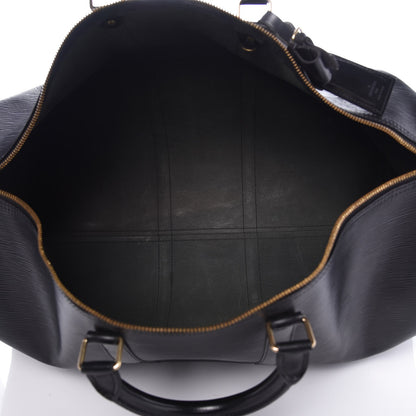 Louis Vuitton Epi Keepall 55 Black 5 of 14