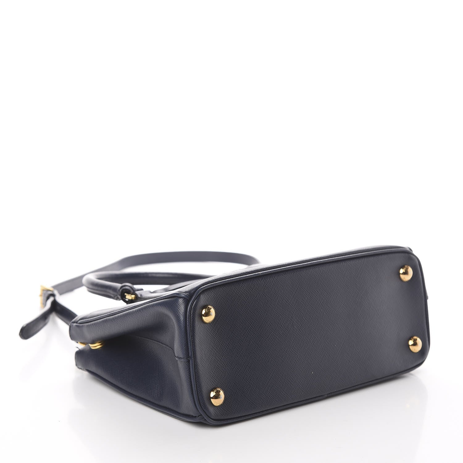 Prada Saffiano Mini Galleria Double Zip Tote Baltico 3 of 8