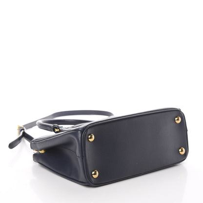 Prada Saffiano Mini Galleria Double Zip Tote Baltico 3 of 8