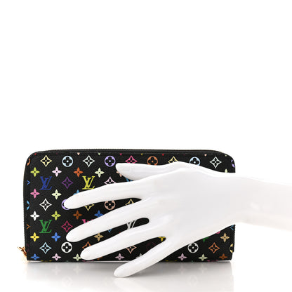 Louis Vuitton Monogram Multicolor Zippy Wallet Black Grenade 2 of 8