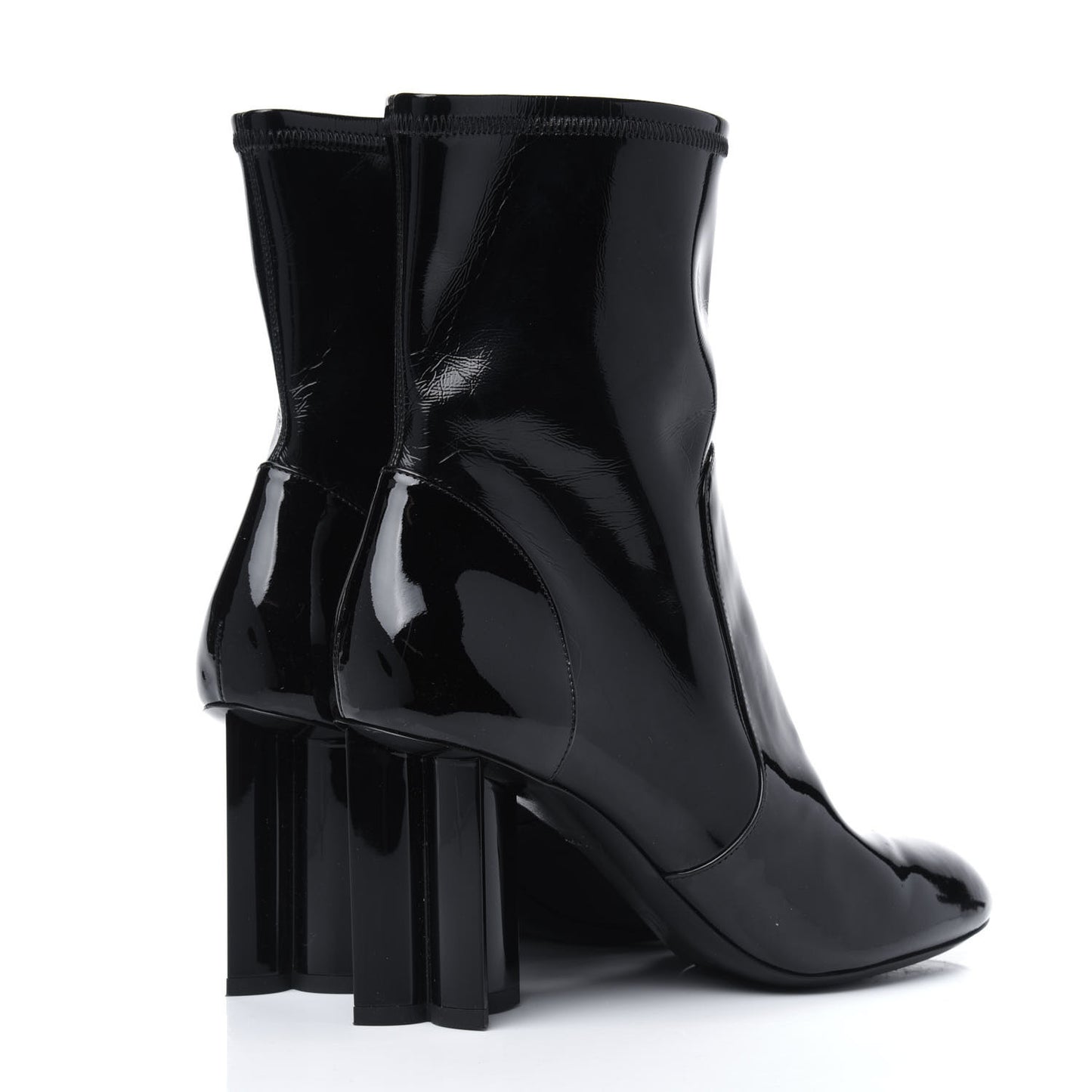 Patent Uniformes Silhouette Ankle Boots 37 Black