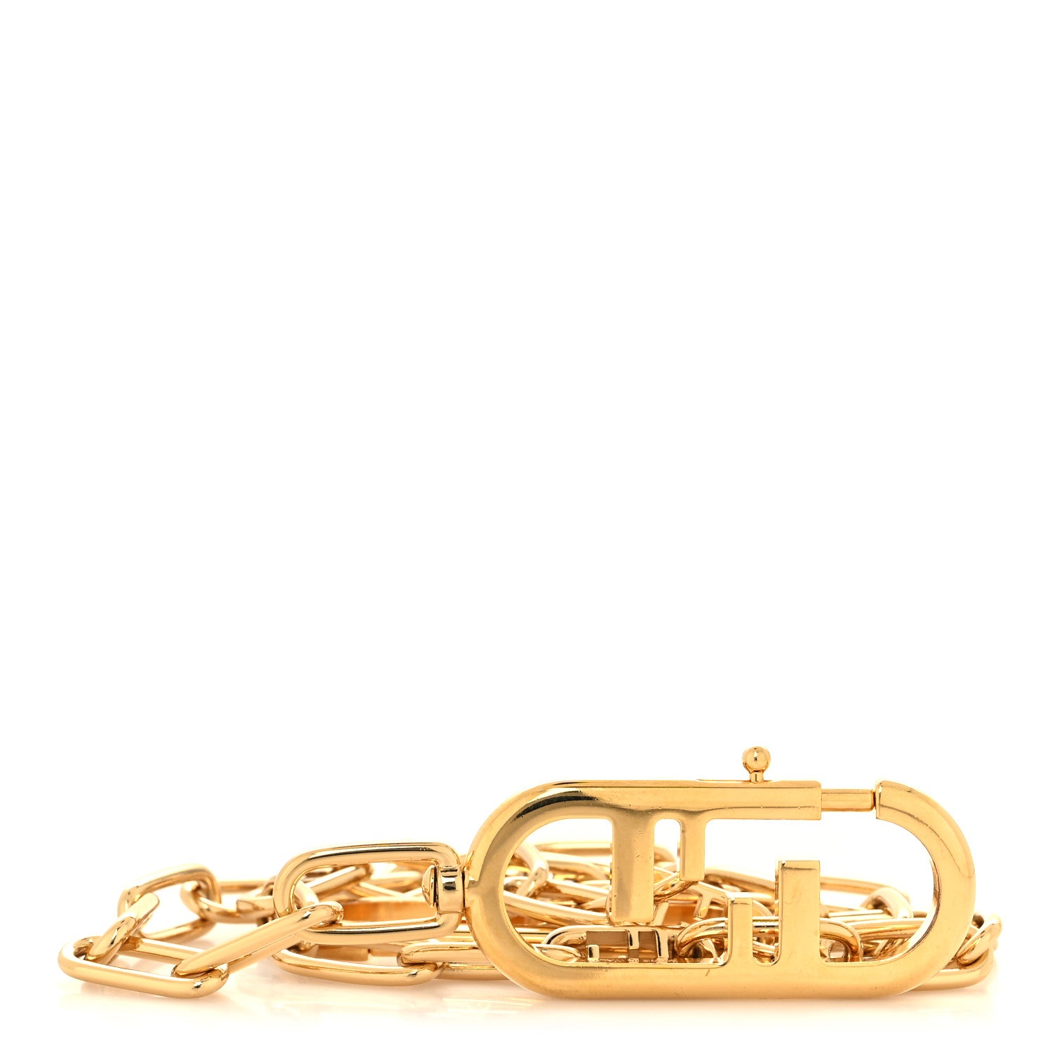 Fendi Metal O'Lock Strap You Gold 1 of 4