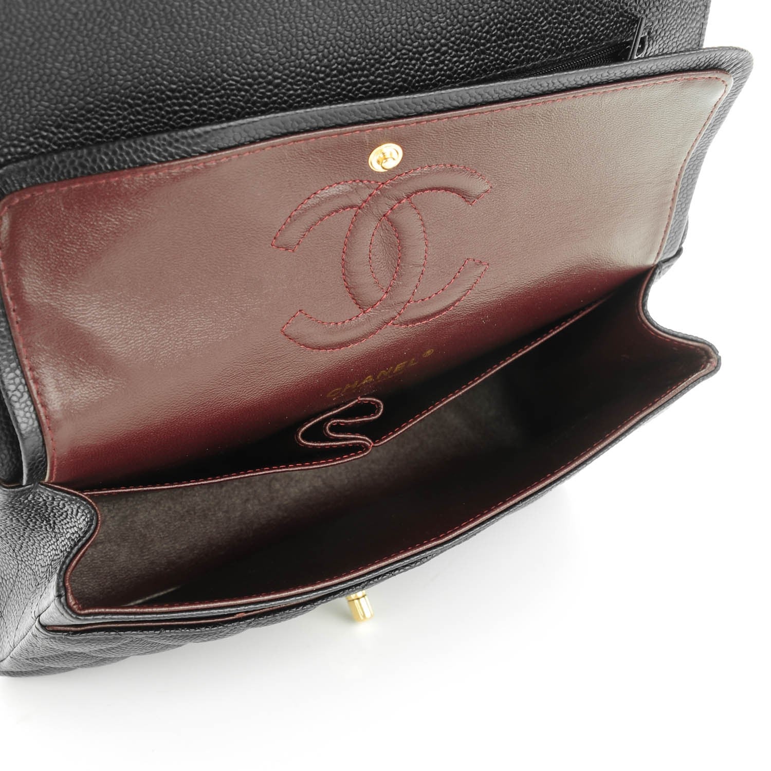 Chanel Caviar Quilted Medium Double Flap Black 5 of 8