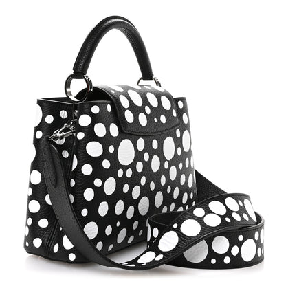 Louis Vuitton LV X YK Taurillon Capucines BB Black White 3 of 10