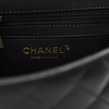 Chanel Lambskin Quilted Mini Square Flap Black 8 of 10