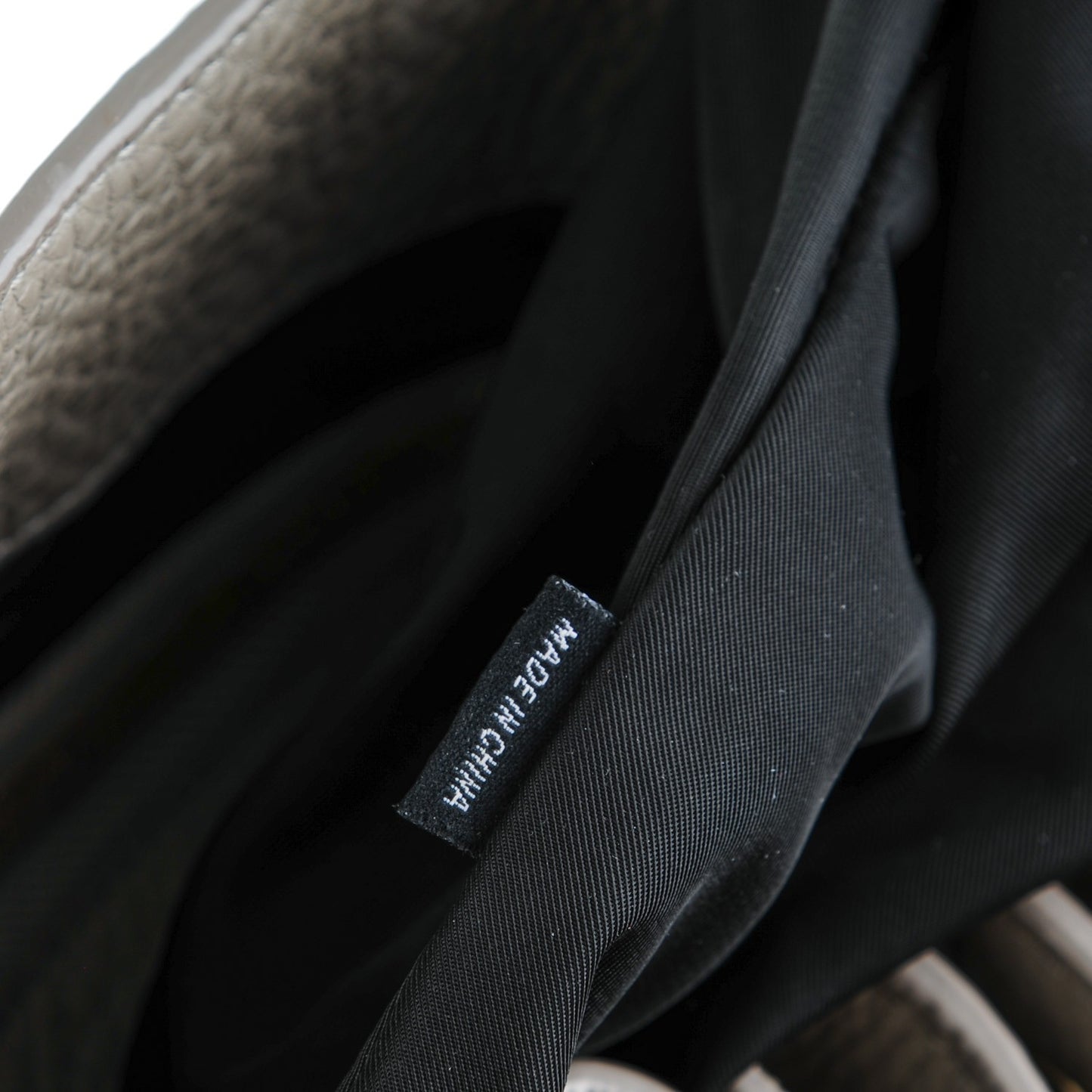 Pebbled Lambskin Diego Bucket Bag Oyster