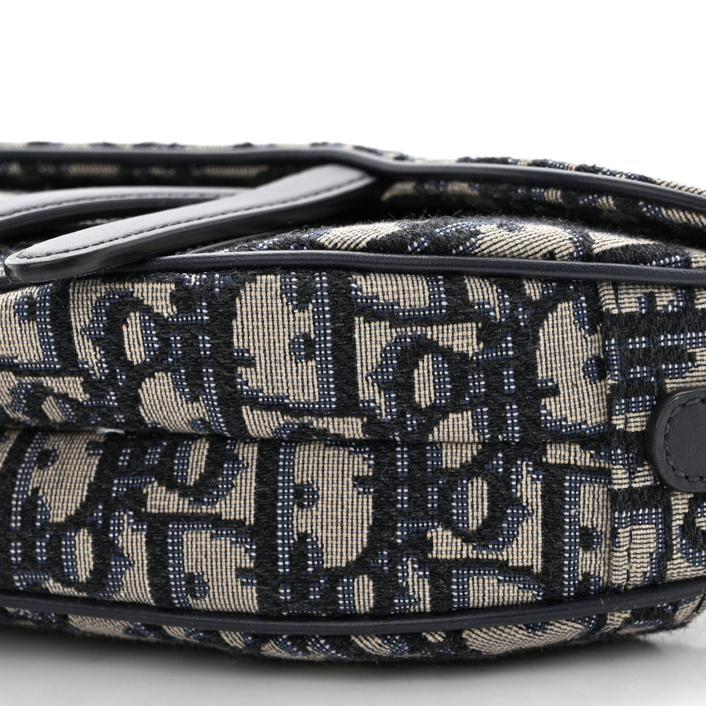CHRISTIAN DIOR Oblique Mini Saddle Bag Blue