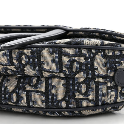 Christian Dior CHRISTIAN DIOR Oblique Mini Saddle Bag Blue 10 of 10