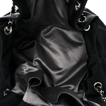 Chanel Satin Melrose Hobo Black 5 of 10
