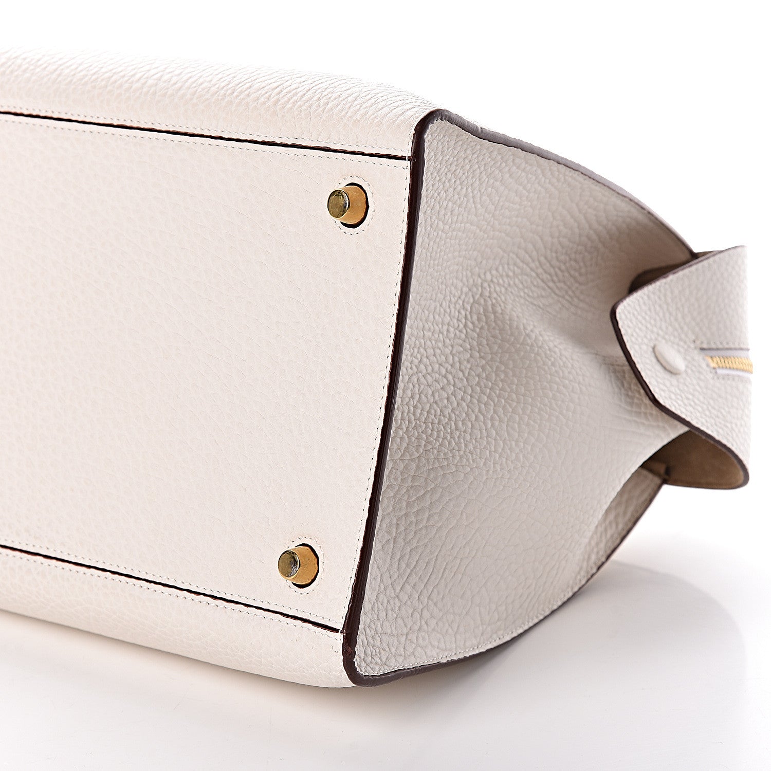 Celine Bullhide Calfskin Medium Ring Bag White 9 of 9