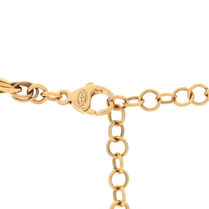 Chanel Crystal Pearl Bead CC Choker Gold Pink 4 of 4
