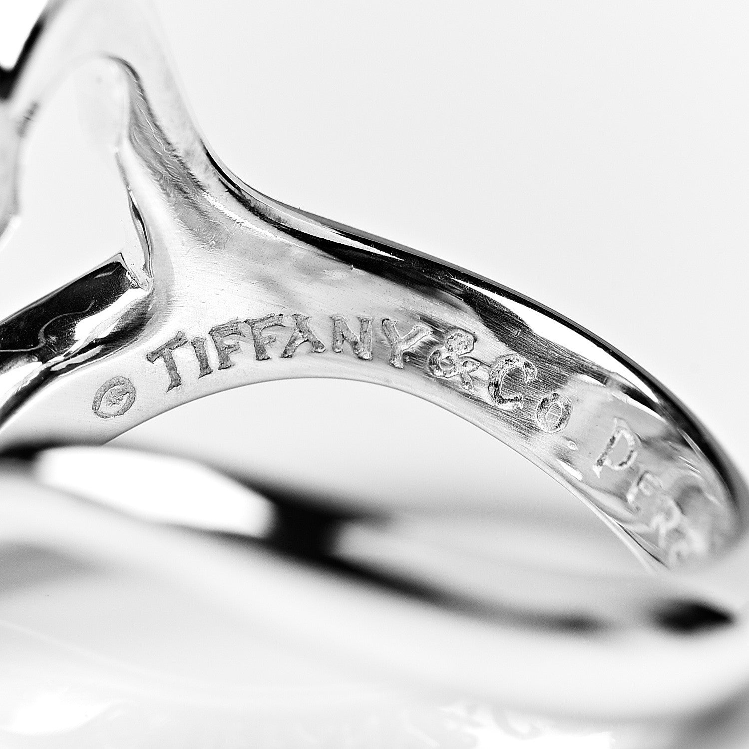 Tiffany Elsa Peretti Sterling Silver Open Heart Ring 51 5.75 4 of 4