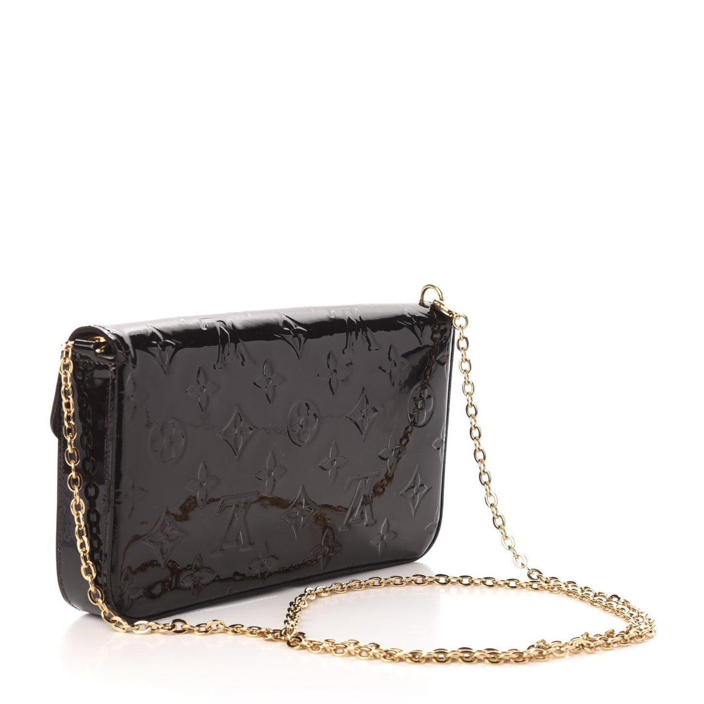 Vernis Pochette Felicie Chain Wallet Amarante