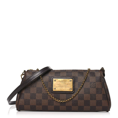 Louis Vuitton Damier Ebene Eva Clutch 1 of 8