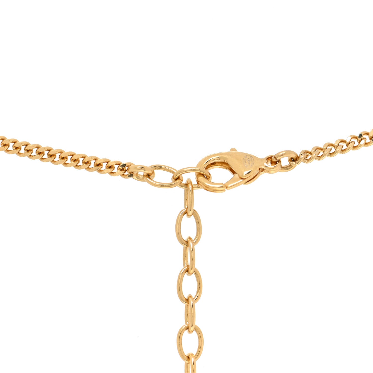 Chanel Metal CC Chain Pendant Necklace Gold 5 of 7