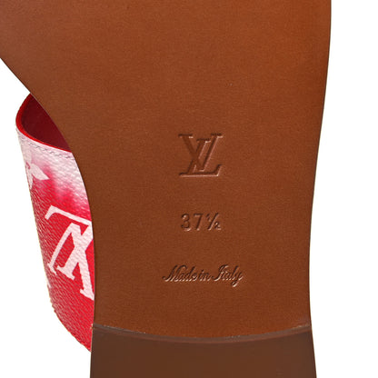 Louis Vuitton Monogram Escale Palma Sandals 37.5 Rouge 6 of 7