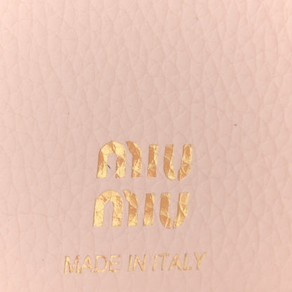 Miu Miu Vitello Daino Card Holder Wallet Gemma 7 of 8