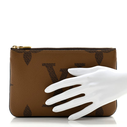 Louis Vuitton Reverse Monogram Giant Double Zip Pochette 2 of 9