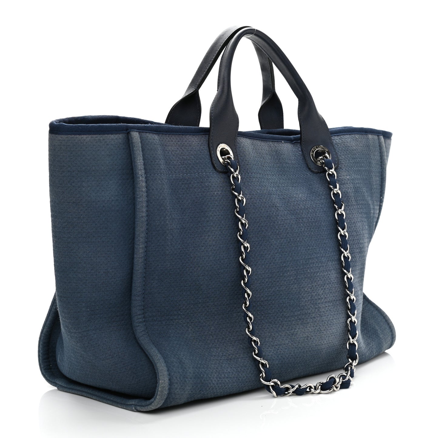 Canvas Medium Deauville Tote Blue