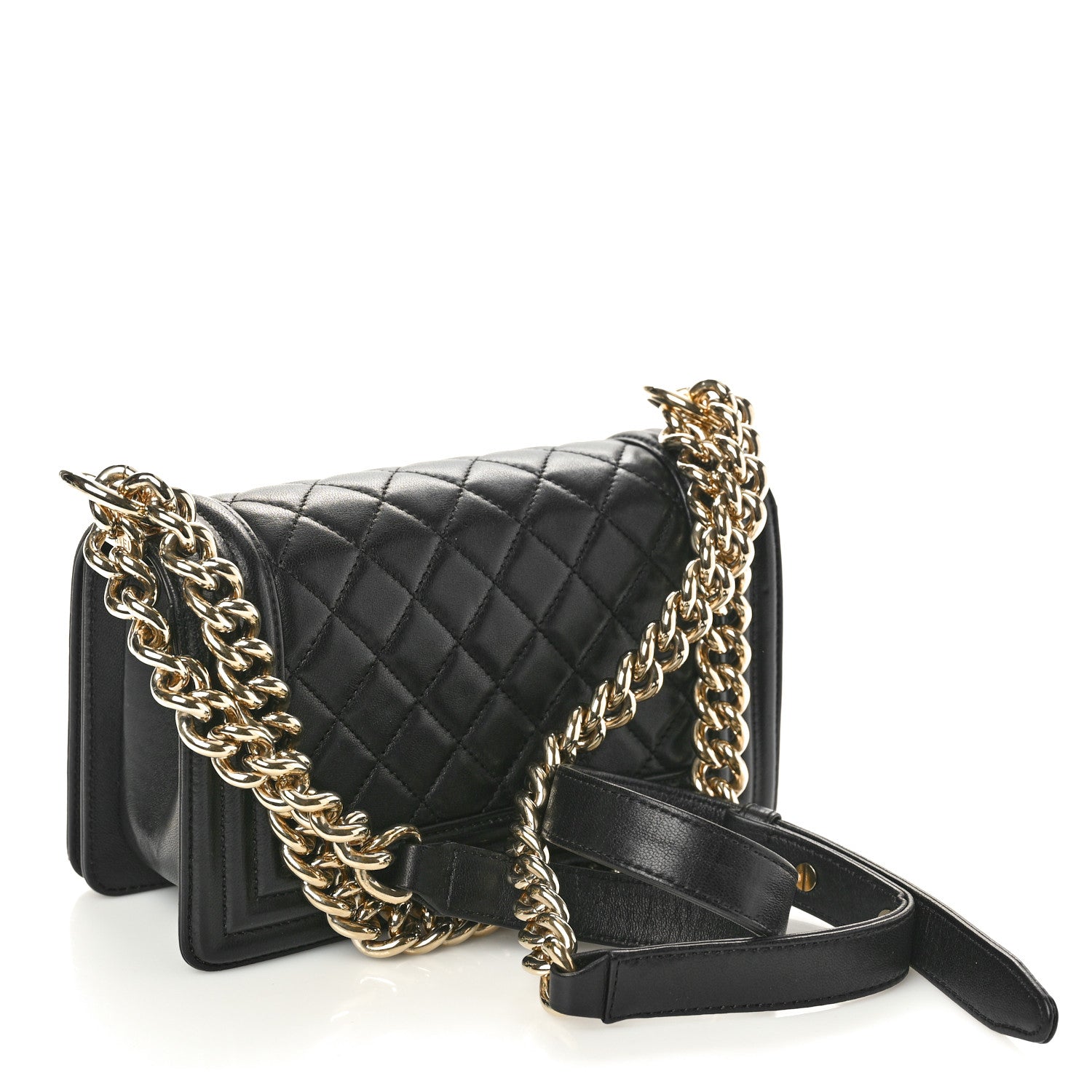 Chanel Lambskin Quilted Small Boy Flap Black 3 of 12