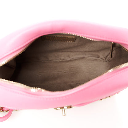 Chanel Goatskin Quilted Medium Casual Trip Camera Case Pink 5 of 10