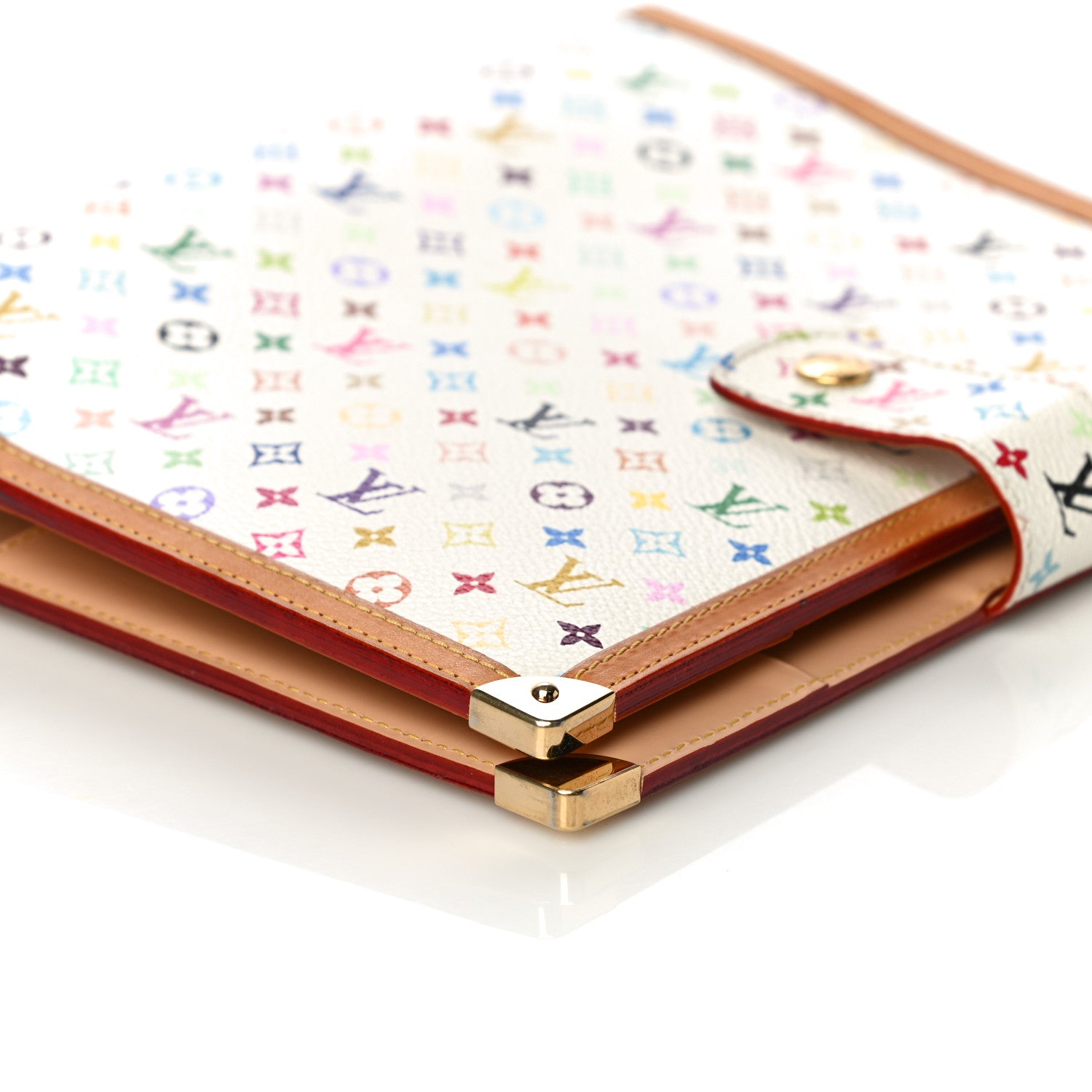 Louis Vuitton Monogram Multicolor Large Ring Agenda Cover White 8 of 10