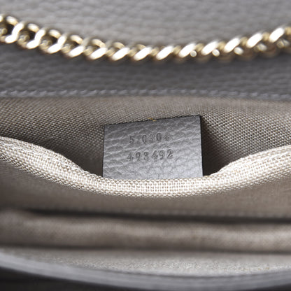 Gucci Dollar Calfskin Small Interlocking G Shoulder Bag Loess 6 of 7