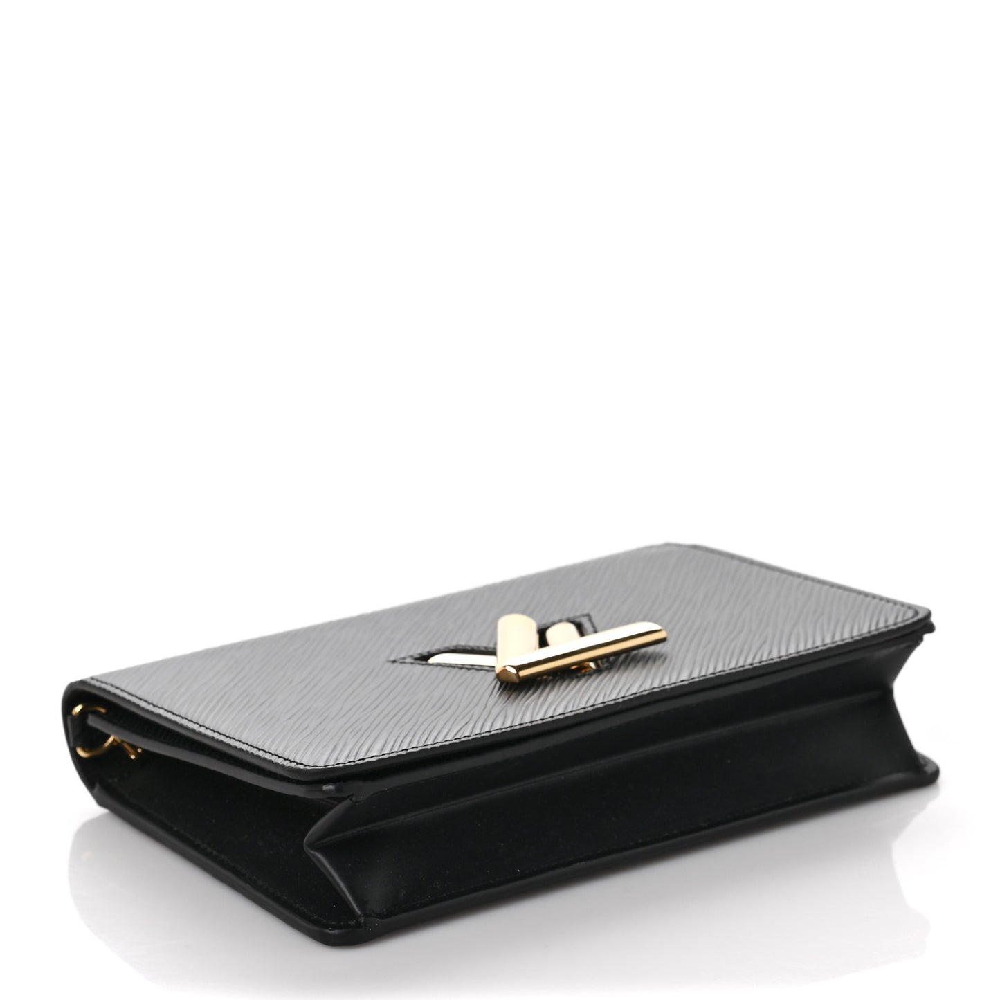 Epi Twist Belt Chain Wallet Black