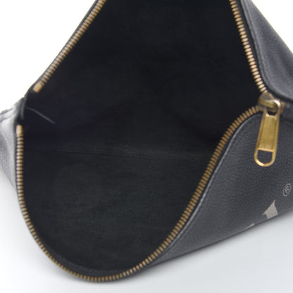 Gucci Pebbled Calfskin Medium Logo Portfolio Clutch Black 4 of 9