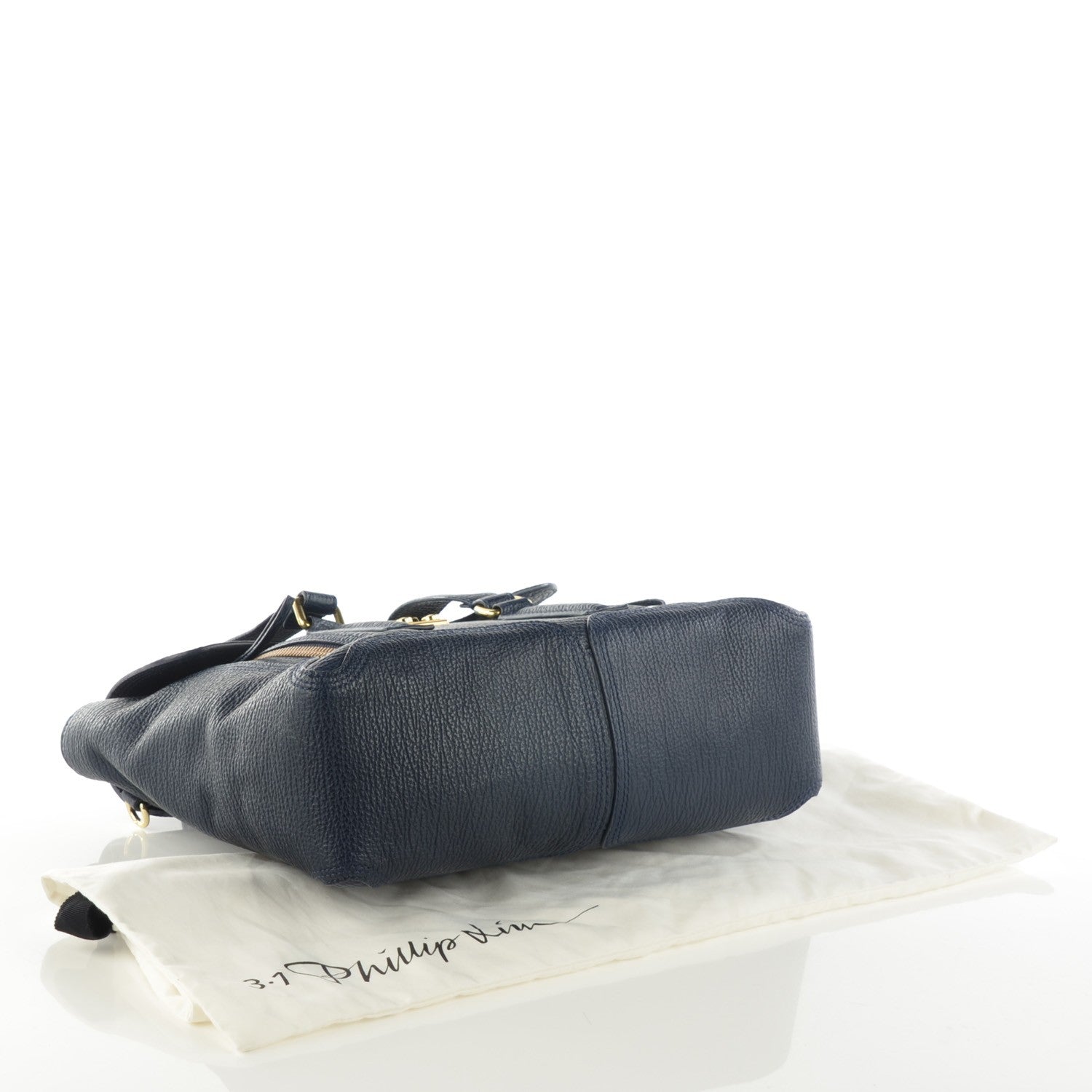 3.1 Phillip Lim 3.1 Textured Calfskin Medium Pashli Satchel Ink 4 of 7