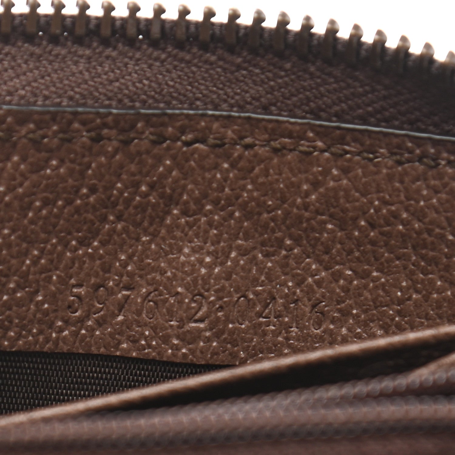 Gucci GG Supreme Monogram Web Ophidia Zip Around Wallet Brown 7 of 8