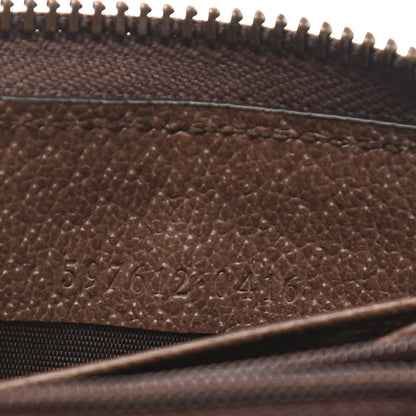 Gucci GG Supreme Monogram Web Ophidia Zip Around Wallet Brown 7 of 8