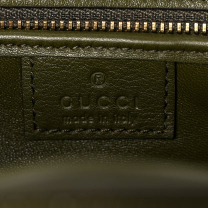 Gucci Shiny Polished Calfskin Medium Bamboo Luscious Green 8 of 13