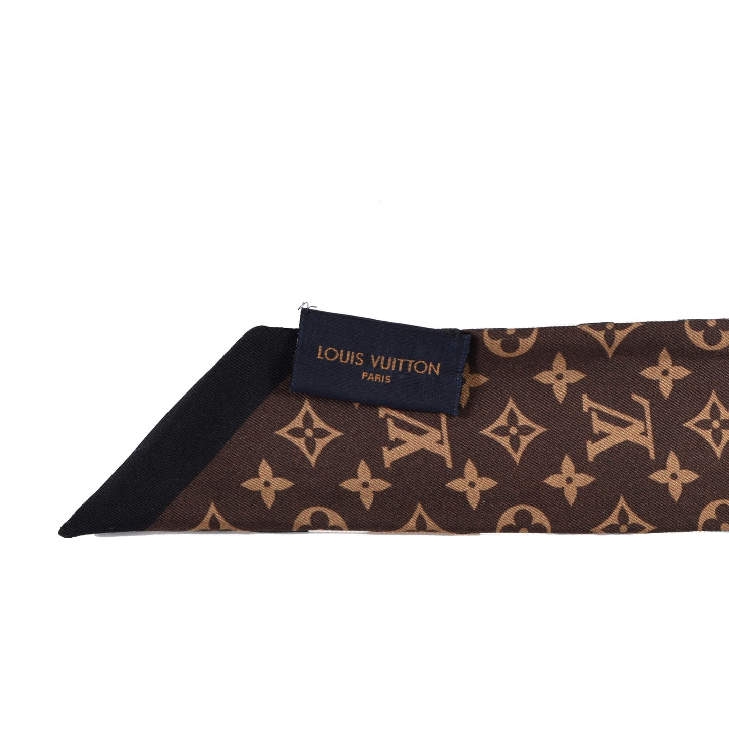 Silk Monogram Confidential Bandeau Marron