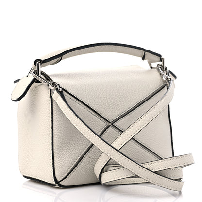 Loewe Calfskin Mini Puzzle Bag Soft White 3 of 8
